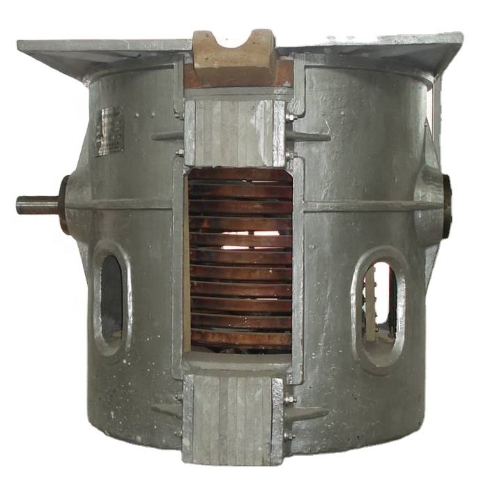 Hitfar 750kw 1000KG Medium Frequency Steel and Iron Melting Induction Furnace One Aluminium Shell